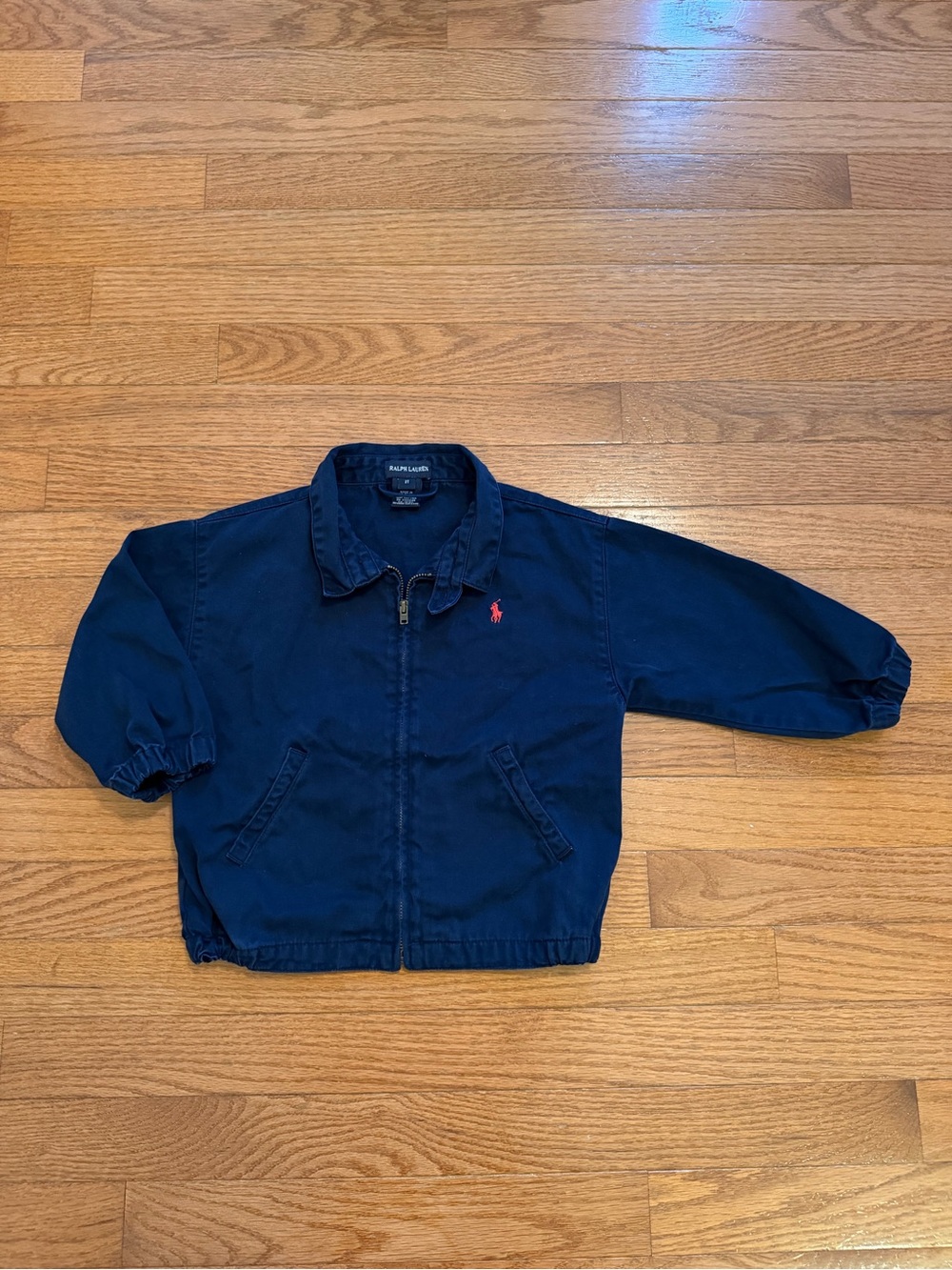Vintage Polo Ralph Lauren Blue Toddler Boys Bomber Jacket